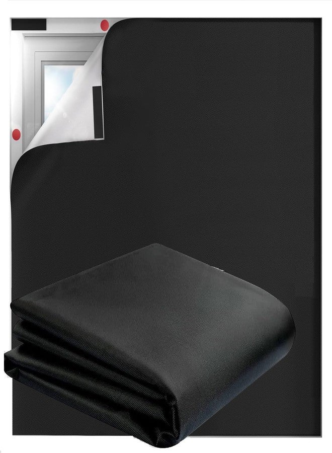 GIUPRE Blackout Curtains, Black Out Window Cover, Portable Window Shade Blinds No Drill for Bedroom, RV, Nursery, Media Room, 118x57 inch - Image 1